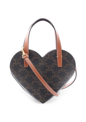 Celine Pre-Owned Triomphe heart tote bag - Black