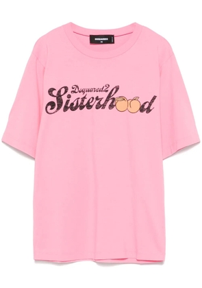 DSQUARED2 logo-print T-shirt - Pink