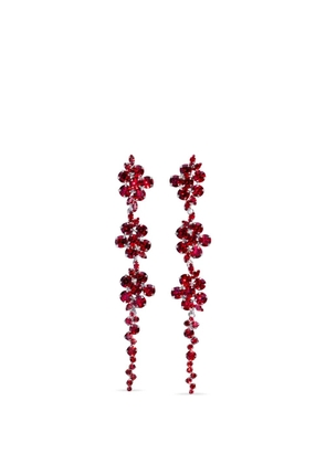 Simone Rocha floral-drip earrings - Silver