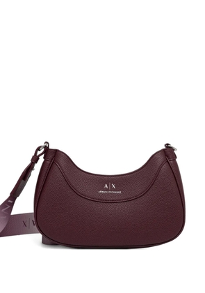 Armani Exchange logo-detail cross body bag - Red