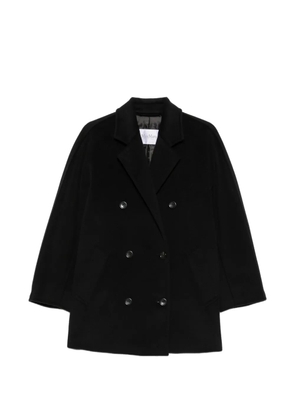 Max Mara Rebus notch-lapel double-breasted coat - Black