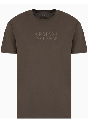 Armani Exchange logo-print T-shirt - Brown