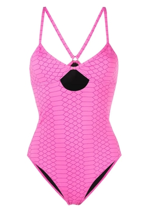 Zadig&Voltaire snake-print cut-out swimsuit - Pink