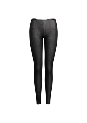 DONDUP ribbed-knit leggings - Black