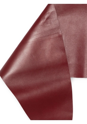 Givenchy logo-debossed leather scarf - Red