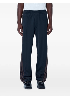 Y-3 side-stripe track pants - Blue
