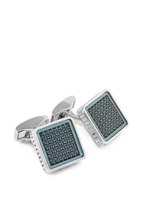 Tateossian Giza Ice square-shape cufflinks - Silver