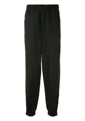 COUNTY OF MILAN logo jacquard track pants - 1010 BLACK BLACK