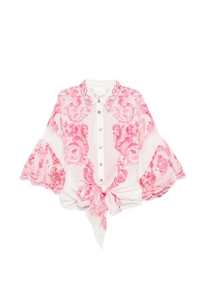 Camilla floral-print shirt - White
