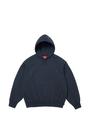 Supreme satin-appliqué hoodie - Blue