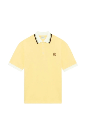 Drôle De Monsieur D Mirror logo-embroidered polo shirt - Yellow
