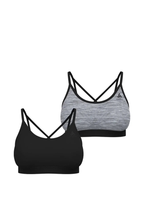 ODLO seamless cross-strap sports bra - Black
