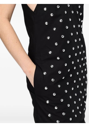 MSGM stud-embellished pleated maxi dress - Black