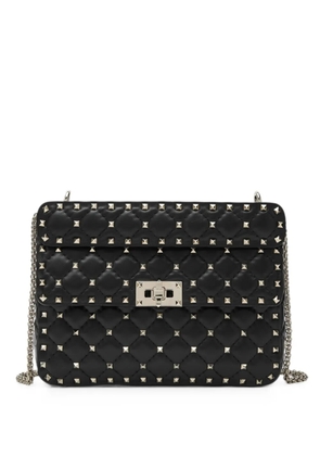 Valentino Garavani Rockstud quilted shoulder bag - Black
