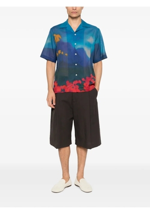 COMMAS Midnight Horizon camp-collar shirt - Blue