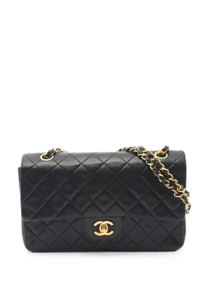 CHANEL Pre-Owned 1986-1988 matelassé double flap shoulder bag - Black
