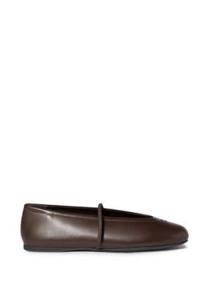 Miu Miu nappa leather ballerinas - Brown