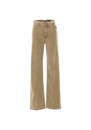DONDUP corduroy wide-leg jeans - Neutrals