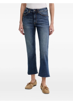 Benetton faded raw-cut jeans - Blue