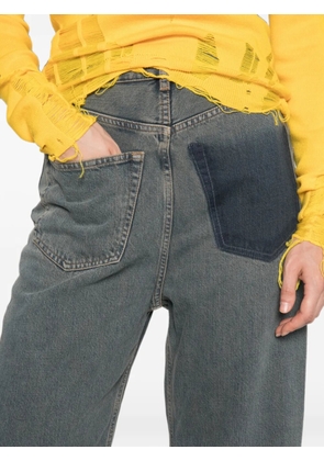 MM6 Maison Margiela faded-effect patch-detail jeans - Grey