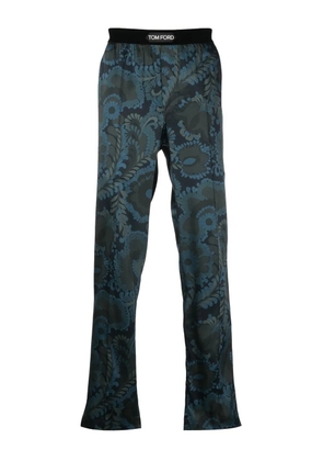 TOM FORD all-over floral-print pyjama trousers - Black