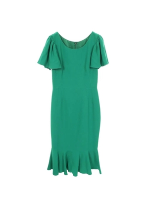 Dolce & Gabbana Pre-Owned short-sleeve ruffled dress - Green