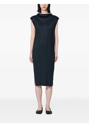 Pleats Please Issey Miyake pleated sleeveless dress - Black