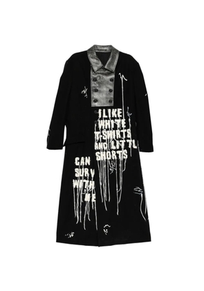 Yohji Yamamoto Switch W coat - Black