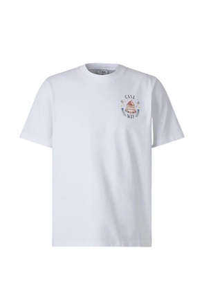 Casablanca graphic-print cotton T-shirt - White