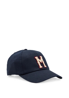 Moncler logo-patch baseball cap - Blue