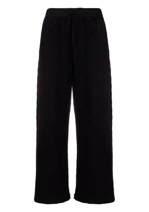 AMBUSH monogram jacquard wide-leg trousers - Black