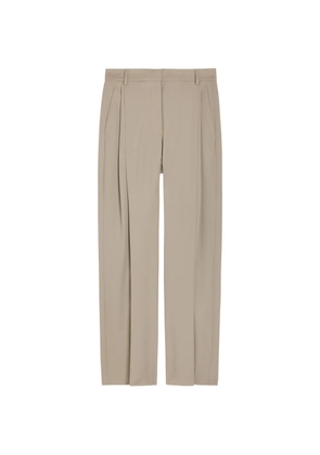 Stella McCartney pleated straight-leg trousers - Neutrals