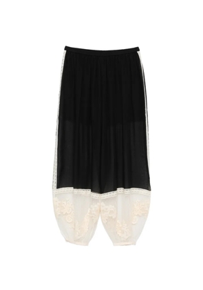 ZIMMERMANN Roselight Harem lace-trim trousers - Black