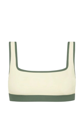BONDI BORN Hayden square-neck bikini top - Neutrals