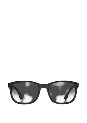 BOSS matte-finish rectangle-frame sunglasses - Black