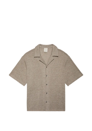 Calvin Klein waffle-knit short-sleeve shirt - Neutrals
