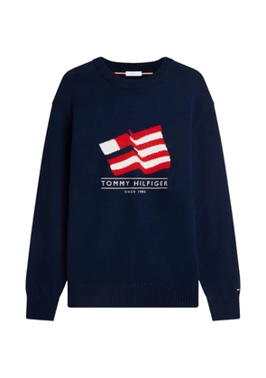 Tommy Hilfiger intarsia Flag sweater - Blue
