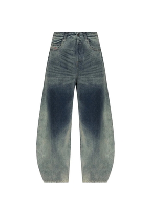 Diesel faded-effect wide-leg jeans - Blue