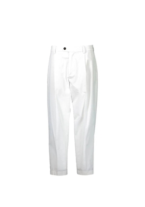 Eleventy pleated-detail jeans - White