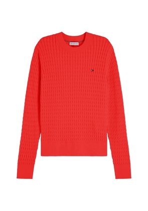 Tommy Hilfiger cable-knit sweater - Red