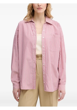 Benetton striped chest-pocket shirt - Pink