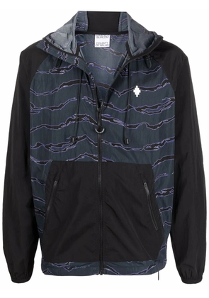 COUNTY OF MILAN all over camouflage windbreaker jacket - Blue