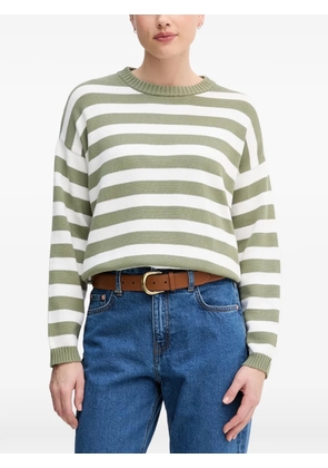 Benetton striped crew-neck sweater - Green