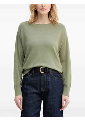 Benetton ribbed-trim sweater - Green