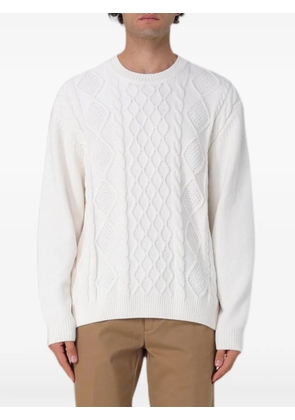 Armani Exchange cable-knit sweater - White