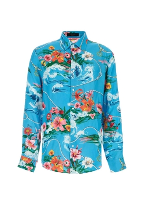Gucci floral-print shirt - Blue