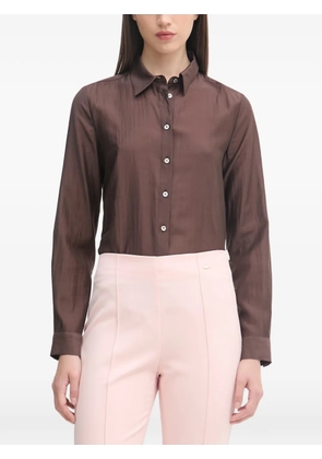 Benetton button-up long-sleeve shirt - Brown
