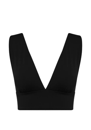 BONDI BORN Vicki V-neck bikini top - Black