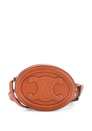 Celine Pre-Owned Triomphe Oval Leather Mini crossbody bag - Brown