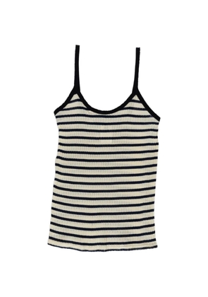 La Fetiche striped ribbed cami top - Neutrals